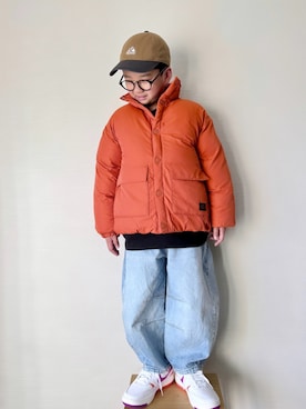 「NIKE(ナイキ)のアイテム(スニーカー)」を使った、yo_yoさん(キッズ・130cm)の秋コーディネート