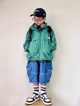 「NIKE(ナイキ)のアイテム(スニーカー)」を使った、yo_yoさん(キッズ・127cm)の秋コーディネート