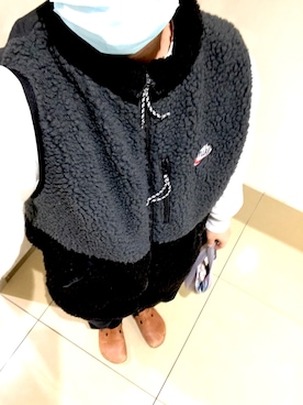 「NIKE(ナイキ)のアイテム(トップス)」を使った、リックさん(メンズ・167cm)の冬コーディネート