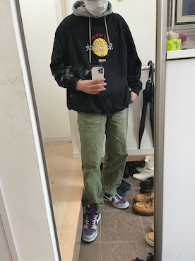 「schott(ショット)のアイテム(パンツ)」を使った、kurokichi0816さん(メンズ・175cm)の秋コーディネート