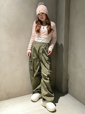 「adidas(アディダス)のアイテム(カーディガン/ボレロ)」を使った、HSさん(レディース・152cm)の春コーディネート
