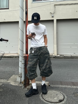 「NIKE(ナイキ)のアイテム」を使った、こうきさん(メンズ・168cm・20代)の夏コーディネート