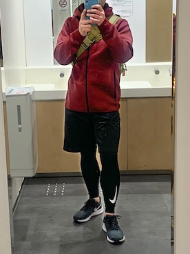 「NIKE(ナイキ)のアイテム(レギンス/スパッツ)」を使った、Jさん(メンズ・162cm)の春コーディネート