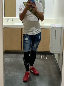 「NIKE(ナイキ)のアイテム(レギンス/スパッツ)」を使った、Jさん(メンズ・162cm)の秋コーディネート