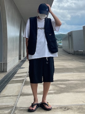 「NIKE(ナイキ)のアイテム(ファッション雑貨)」を使った、꽃/hanangさん(メンズ・168cm)の夏コーディネート