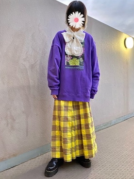「SPINNS(スピンズ)のアイテム(シャツ/ブラウス)」を使った、ゆずこしょーぅ。さん(レディース・161cm)の秋コーディネート