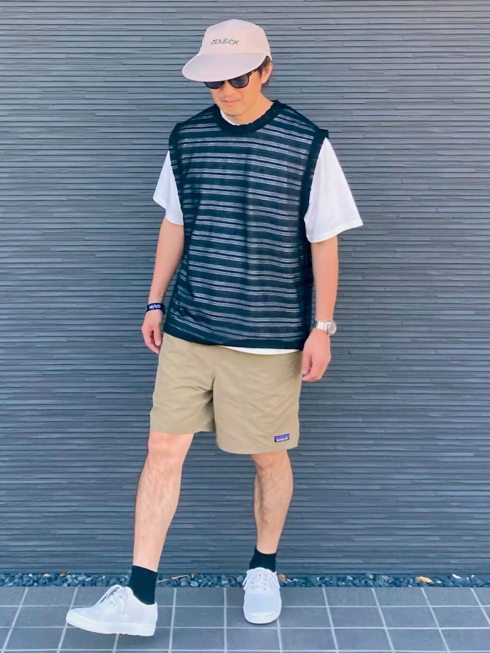 kimukenさんの「TENBOX (10匣) × GRAMICCI / テンボックス CAP / ジェットキャップ（FREAK'S STORE）」を使ったコーディネートの1枚目の写真