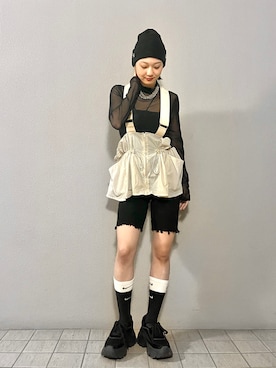 「NIKE(ナイキ)のアイテム(レッグウェア)」を使った、sayakaさん(レディース・163cm)の秋コーディネート