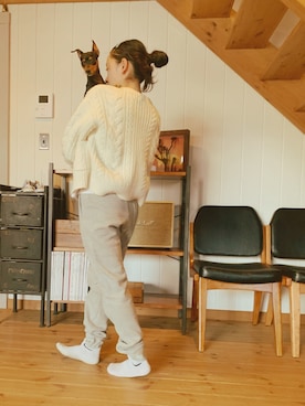 「NIKE(ナイキ)のアイテム(ソックス/靴下)」を使った、micooさん(キッズ・149cm)の冬コーディネート