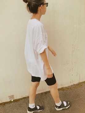 「NIKE(ナイキ)のアイテム(ソックス/靴下)」を使った、micooさん(キッズ・145cm)の夏コーディネート