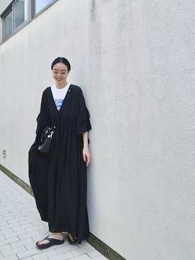 「OOFOS(ウーフォス)のアイテム」を使った、Kanocoさん(レディース・170cm)の夏コーディネート