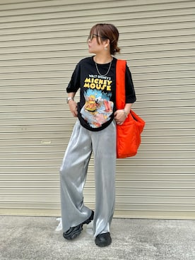 きな☆ki_naさんの「Nylon gathered shoulder bag / ナイロンギャザーショルダーバッグ（撥水加工＆長さ調節可能）（SINSS | シンス）」を使ったコーディネート