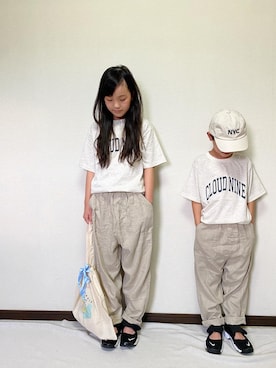 「NIKE(ナイキ)のアイテム(サンダル)」を使った、yuuu_soooさん(キッズ・135cm)の夏コーディネート