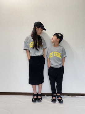 「NIKE(ナイキ)のアイテム(サンダル)」を使った、yuuu_soooさん(キッズ・138cm)の夏コーディネート