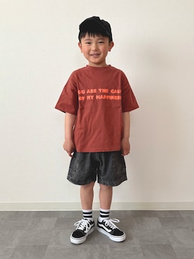 「VANS(バンズ)のアイテム(スニーカー)」を使った、mitsu_taiさん(キッズ・110cm)の春コーディネート