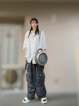 「NIKE(ナイキ)のアイテム(サンダル)」を使った、えびちゃんさん(メンズ・178cm)の夏コーディネート