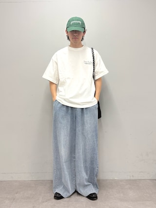 「CIAOPANIC TYPY(チャオパニックティピー)の【UNISEX】メッセージロゴキャップ(キャップ)」を使った、ゆいととさん(メンズ・170cm)の夏コーディネート
