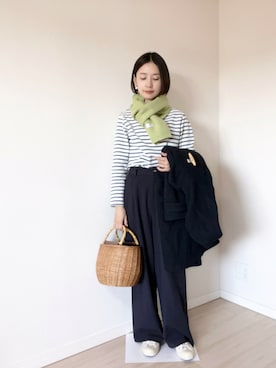 「URBAN RESEARCH DOORS(アーバンリサーチドアーズ)のアイテム(ダッフルコート)」を使った、chie.さん(レディース・159cm)の秋コーディネート