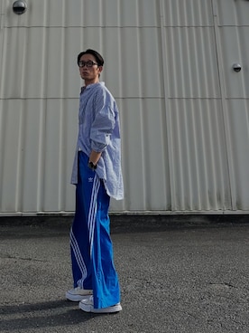 「schott(ショット)のアイテム」を使った、SHUSKさん(メンズ・178cm)の秋コーディネート