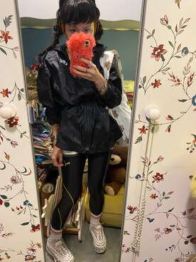 「NIKE(ナイキ)のアイテム(その他アウター)」を使った、Y🐻N🎸さん(レディース・153cm)の春コーディネート