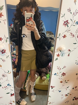 「NIKE(ナイキ)のアイテム(その他アウター)」を使った、Y🐻N🎸さん(レディース・153cm)の春コーディネート
