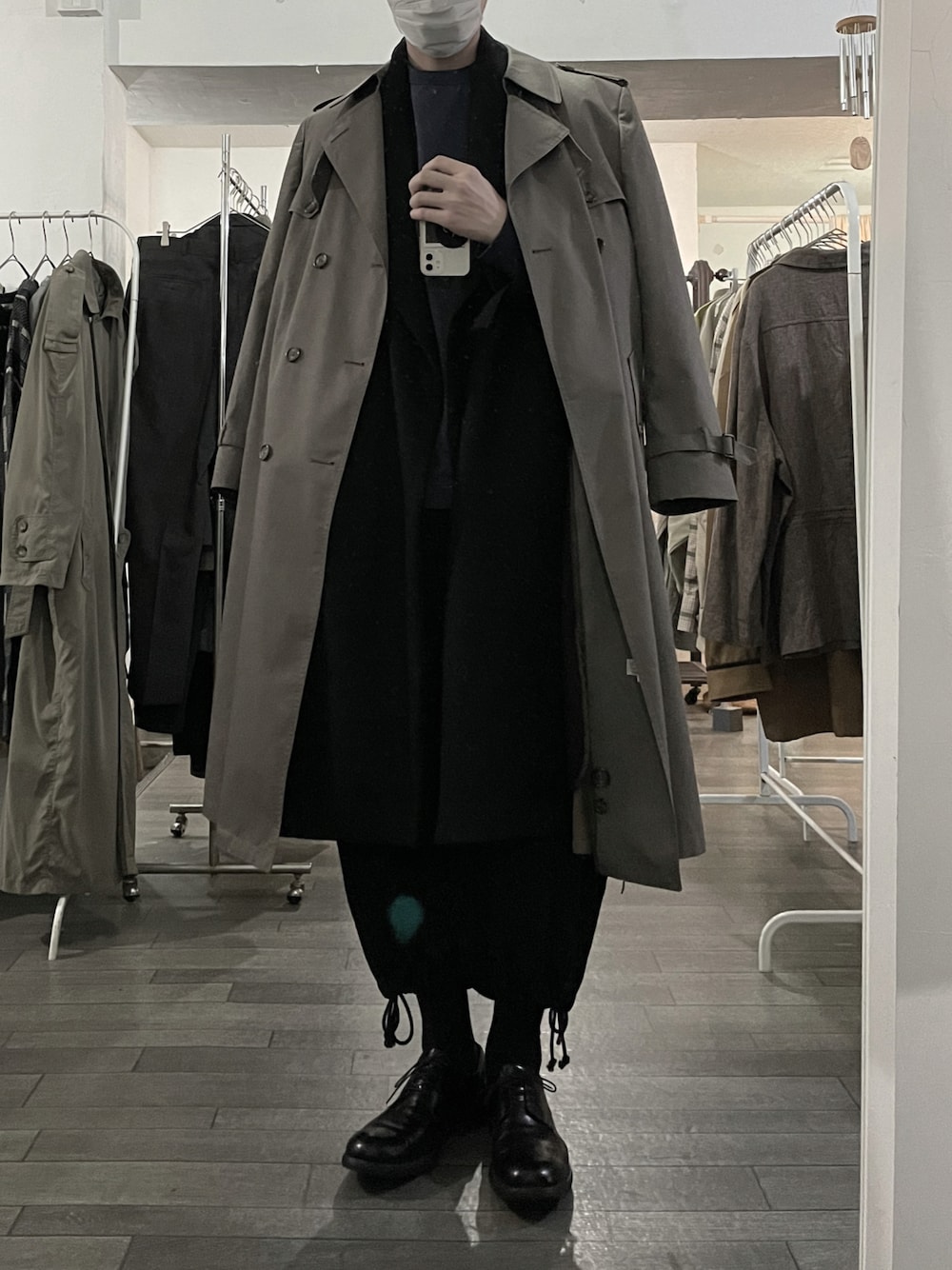 もりつぐ りひとさんの「【my beautiful landlet】 flannel wool long coat（my beautiful landlet）」を使ったコーディネートの1枚目の写真