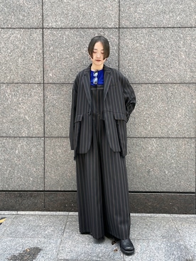 「UN3D.(アンスリード)のアイテム(テーラードジャケット)」を使った、KANAEさん(レディース・162cm)の夏コーディネート