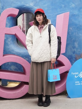 ハヤシ アンナさん(レディース・171cm)の冬コーディネート