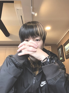 「NIKE(ナイキ)のアイテム(ナイロンジャケット)」を使った、kAnさん(レディース・156cm)の秋コーディネート