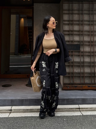 「MM6 Maison Margiela(エムエムシックス メゾン マルジェラ)のSNEAKERS(WOMEN)(スニーカー)」を使った、Yukieさん(レディース・166cm)の夏コーディネート