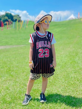 「NIKE(ナイキ)のアイテム(トップス)」を使った、sui_mmyさん(キッズ・110cm)の夏コーディネート