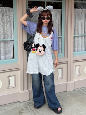 「NIKE(ナイキ)のアイテム」を使った、rin.さん(レディース・153cm)の夏コーディネート