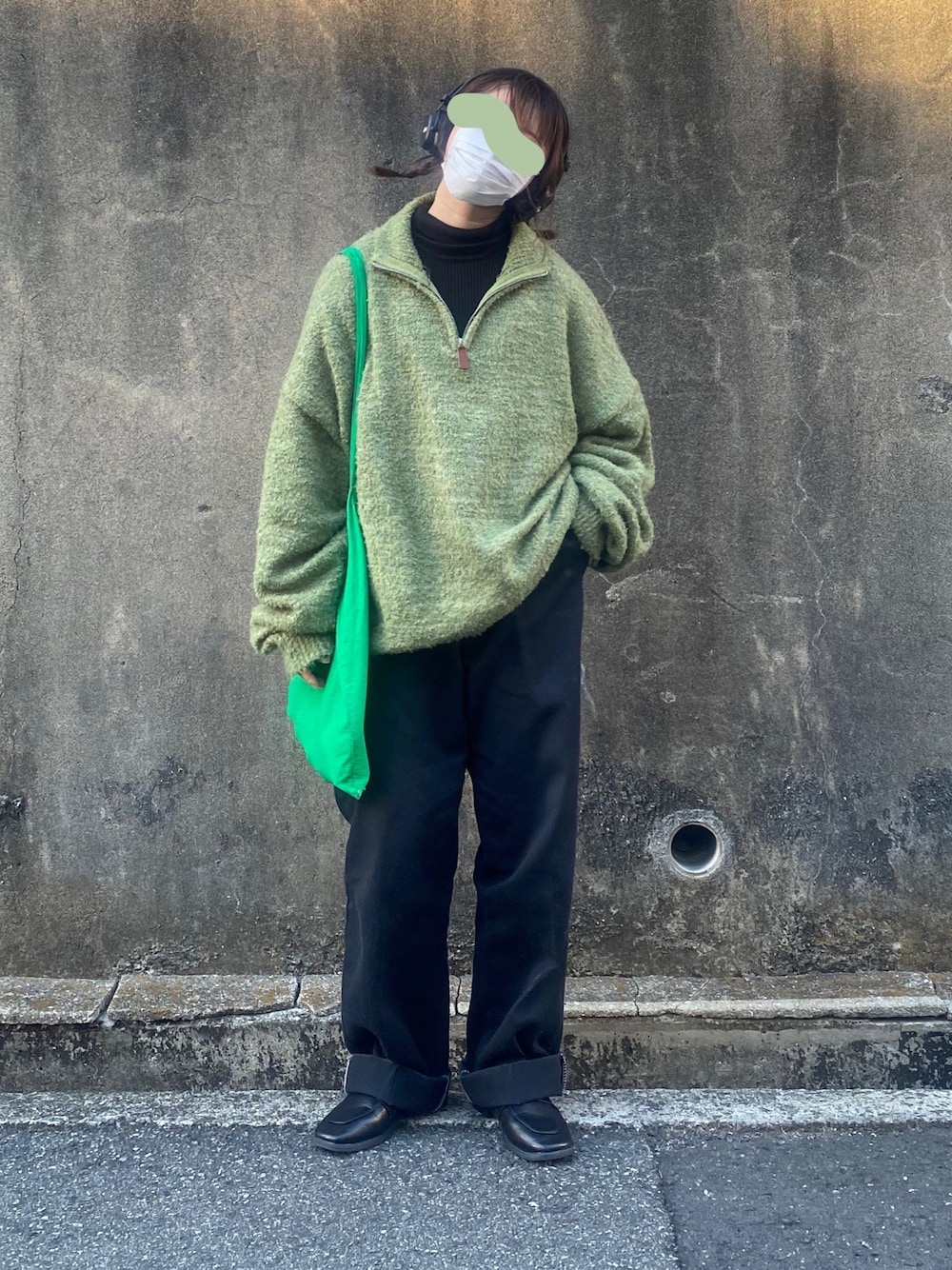 𝗸𝗼𝗺𝗮さんの「Dickies/ディッキーズ ORIGINAL FIT 874 TCツイル ワイドパンツ（Dickies）」を使ったコーディネートの1枚目の写真