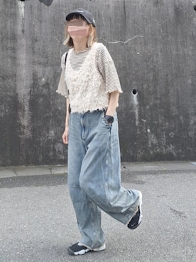 「NIKE(ナイキ)のアイテム(スニーカー)」を使った、piiiikoさん(レディース・152cm)の夏コーディネート