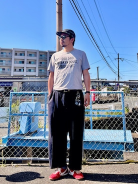 「NIKE(ナイキ)のアイテム(スニーカー)」を使った、にいるさん(メンズ・178cm・40代)の春コーディネート