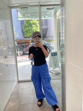 「NIKE(ナイキ)のアイテム(Tシャツ/カットソー)」を使った、kyon2さん(レディース・150cm)の夏コーディネート