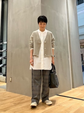 「URBAN RESEARCH DOORS(アーバンリサーチドアーズ)のアイテム(リング)」を使った、よねむらあやさん(レディース・150cm)の秋コーディネート