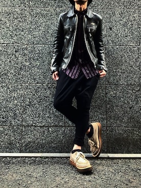 yochioさんの（Lewis Leathers | ルイスレザー）を使ったコーディネート