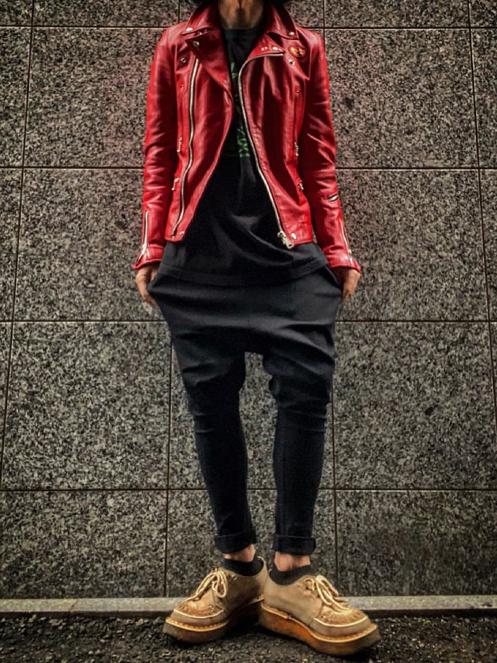 yochioさんの（Lewis Leathers）を使ったコーディネートの1枚目の写真