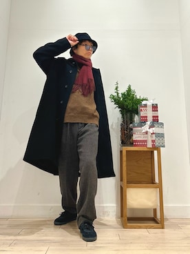 「URBAN RESEARCH DOORS(アーバンリサーチドアーズ)のアイテム(マフラー)」を使った、パックマン《そして伝説へ》さん(メンズ・170cm)の秋コーディネート
