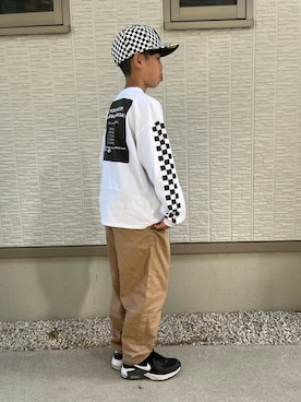 「NIKE(ナイキ)のアイテム(スニーカー)」を使った、kanaさん(キッズ・145cm)の春コーディネート