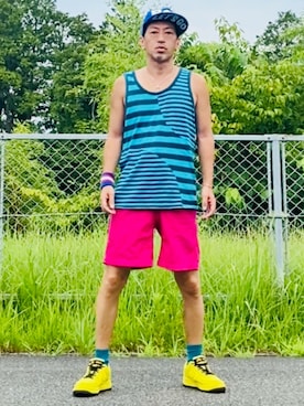 「NIKE(ナイキ)のアイテム(シューズ)」を使った、GOODMAN®️さん(メンズ・168cm・40代)の夏コーディネート