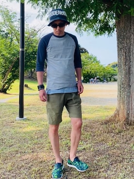 「NIKE(ナイキ)のアイテム」を使った、GOODMAN®️さん(メンズ・168cm)の夏コーディネート