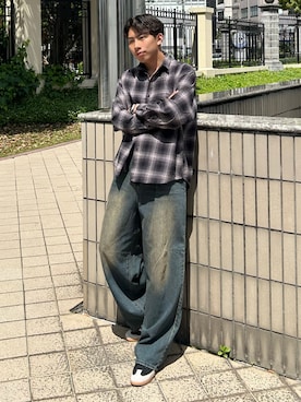 「adidas(アディダス)のアイテム」を使った、蘭丸さん(メンズ・175cm)の春コーディネート