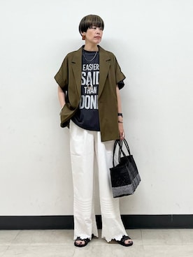 森さんの（＋81BRANCA | ハチイチブランカ）を使ったコーディネート