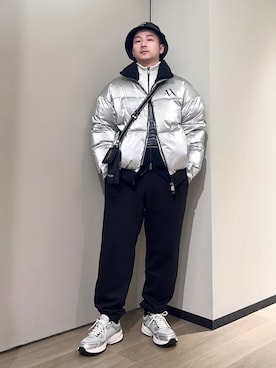 ãARMANI EXCHANGEïŒã¢ã«ããŒããšã¯ã¹ãã§ã³ãžïŒã®ãA|X ã¢ã«ããŒã ãšã¯ã¹ãã§ã³ãžãAXããŽãã¬ãŒã¹ã¢ããã¹ããŒã«ãŒïŒã¹ããŒã«ãŒãã·ã«ããŒç³»ïŒãã䜿ã£ããð©J.HARAããïŒã¡ã³ãºã»167cmïŒã®ç§ã³ãŒãã£ããŒã