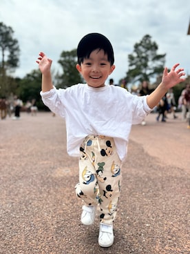 「NIKE(ナイキ)のアイテム(帽子)」を使った、はるさんさん(キッズ・90cm)の春コーディネート