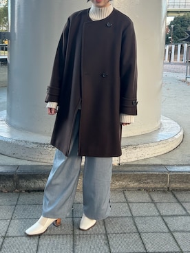 靴屋の人さん(レディース・161cm)の冬コーディネート
