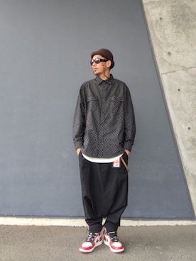 「NIKE(ナイキ)のアイテム(スニーカー)」を使った、hasshi(ハッシー)さん(メンズ・173cm・40代)の春コーディネート
