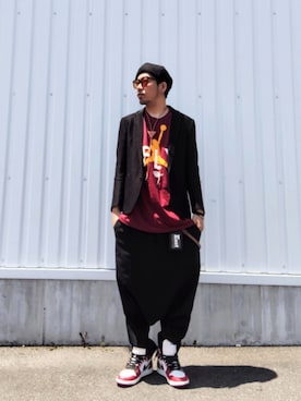 「NIKE(ナイキ)のアイテム(スニーカー)」を使った、hasshi(ハッシー)さん(メンズ・173cm・40代)の春コーディネート